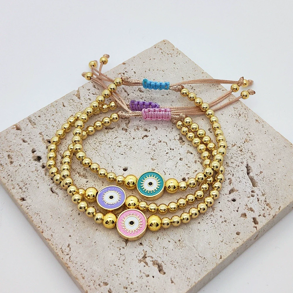 Handmade Woven Beaded Pearl Geometry Style Female Bracelet - Image 4