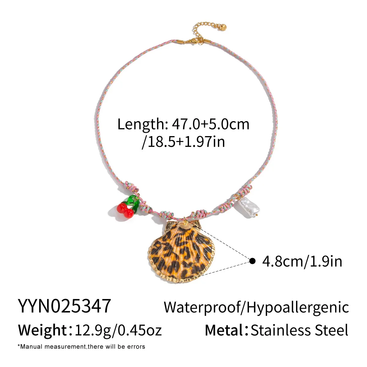 Handmade Woven Rope Chain 18K Real Gold Plated Animal Zodiac Heart Shaped Necklace Choker For Women - Image 11