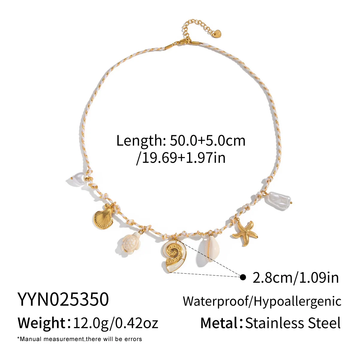 Handmade Woven Rope Chain 18K Real Gold Plated Animal Zodiac Heart Shaped Necklace Choker For Women - Image 14