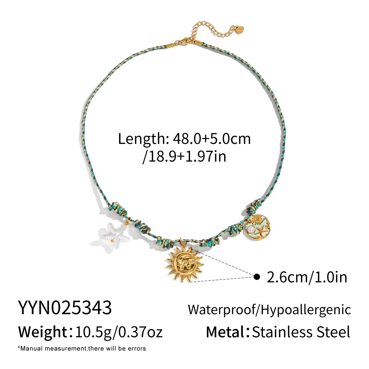 Handmade Woven Rope Chain 18K Real Gold Plated Animal Zodiac Heart Shaped Necklace Choker For Women - Image 7