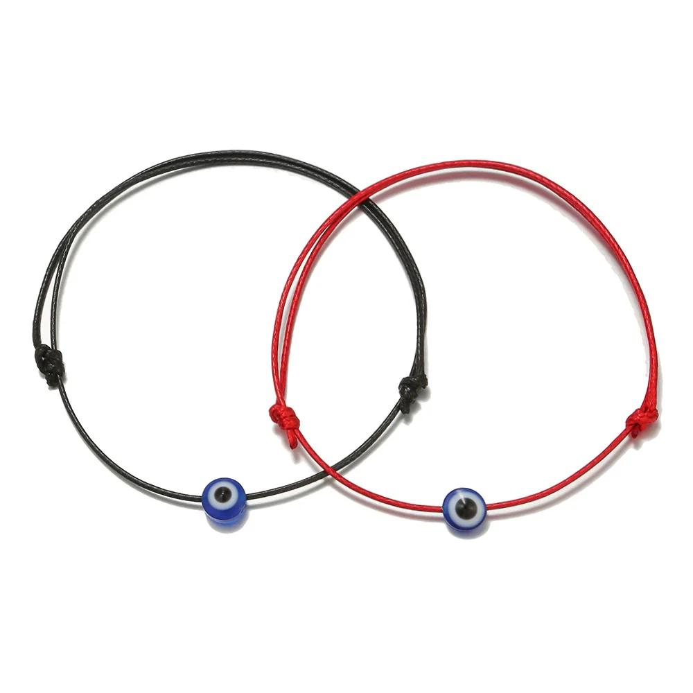 Handwoven Cotton Thread Devil's Eye Bracelets Retro Style Unisex - Image 10