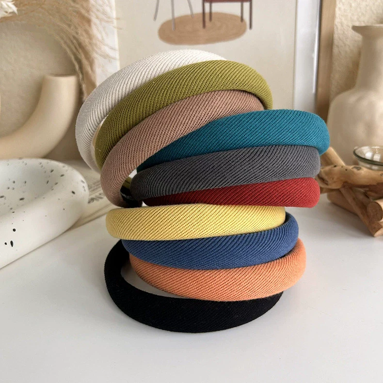 Headband Cloth Weaving Retro Candycolored Versatile Highceiling Fine Sponge For Autumn And Winter