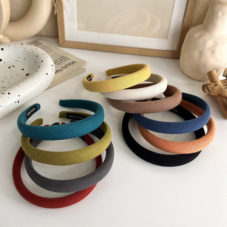 Headband Cloth Weaving Retro Candycolored Versatile Highceiling Fine Sponge For Autumn And Winter - Image 2