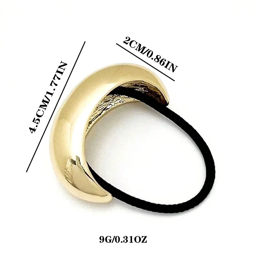 Headwear Jewelry Ushaped Metal Hair Rope Geometric Round Electroplated - Image 7