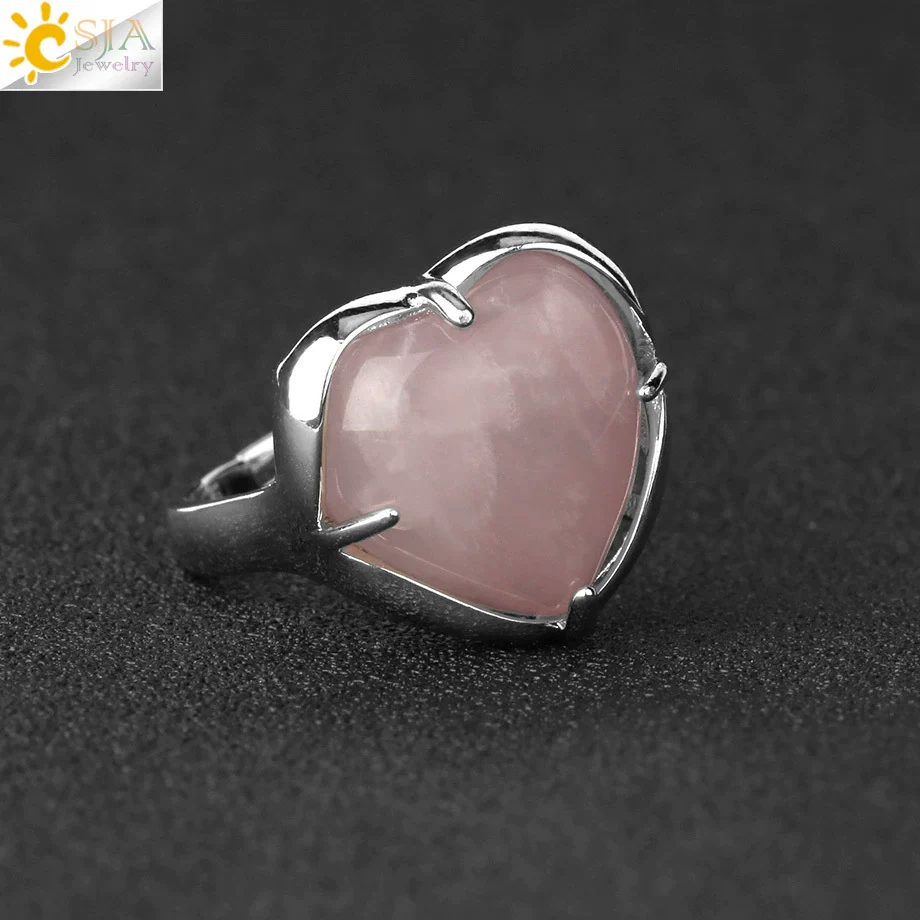 Heartshaped Crystal Plated Unisex Ring Jewelry - Image 11