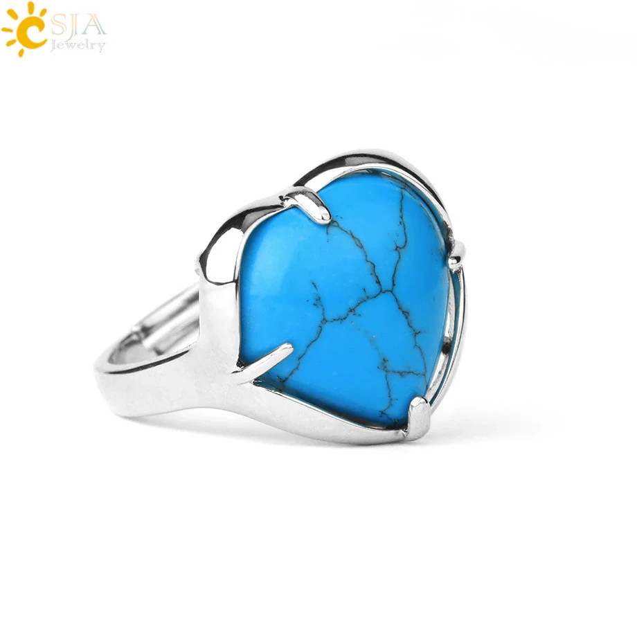 Heartshaped Crystal Plated Unisex Ring Jewelry - Image 16