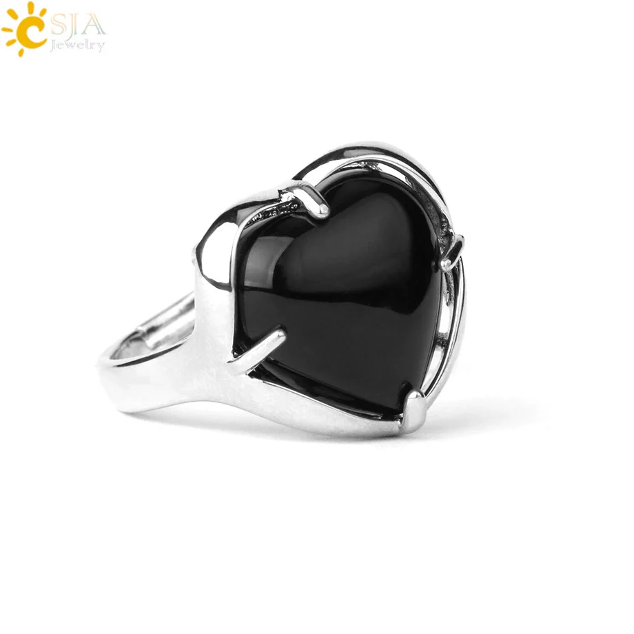 Heartshaped Crystal Plated Unisex Ring Jewelry - Image 18