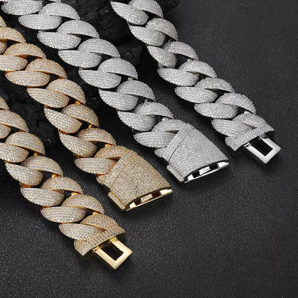 Hip Hop Cuban Chain Zircon Men's Jewelry Copper Necklace - Image 4