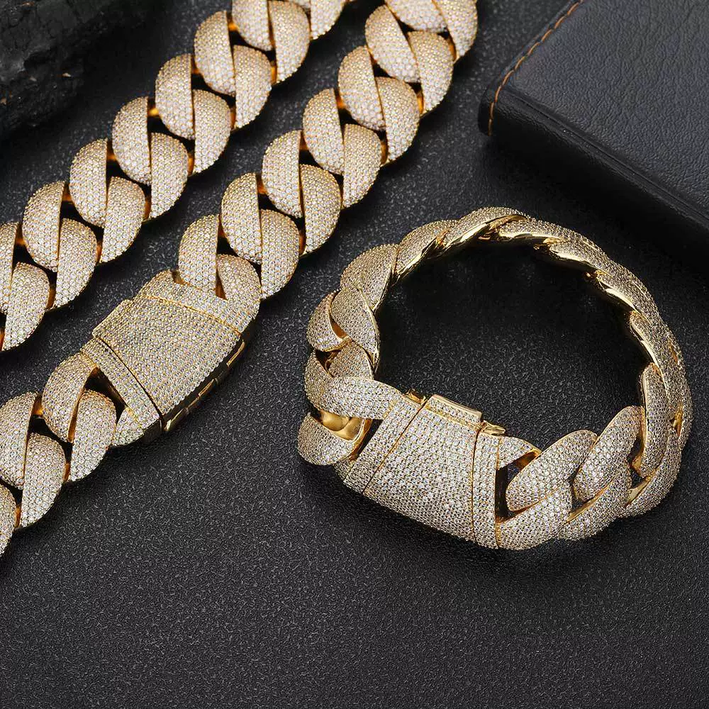 Hip Hop Cuban Chain Zircon Men's Jewelry Copper Necklace - Image 6