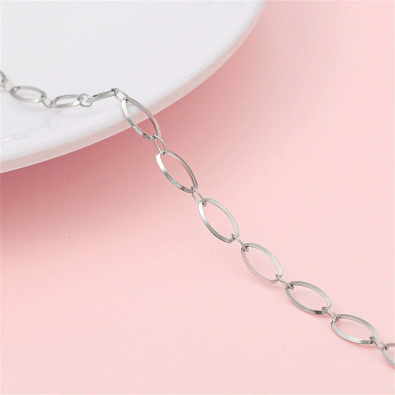 Hip Hop Stainless Steel Y2k Ancient Silver Diy Handmade Jewelry Chain Bracelet Necklace Accessories - Image 10