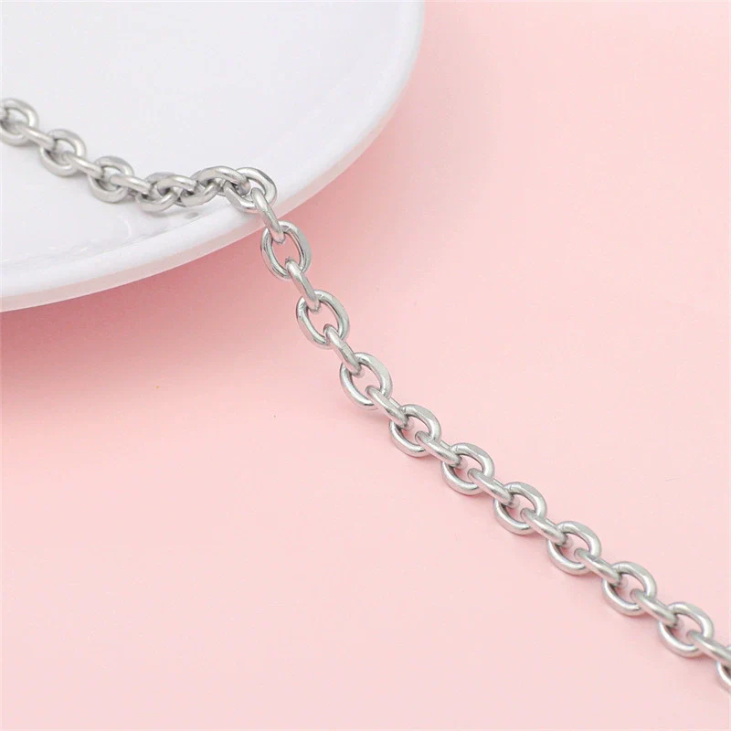 Hip Hop Stainless Steel Y2k Ancient Silver Diy Handmade Jewelry Chain Bracelet Necklace Accessories - Image 15