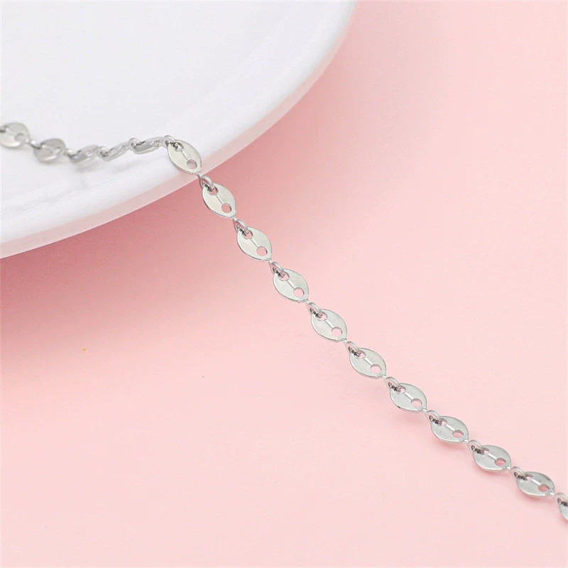 Hip Hop Stainless Steel Y2k Ancient Silver Diy Handmade Jewelry Chain Bracelet Necklace Accessories - Image 16