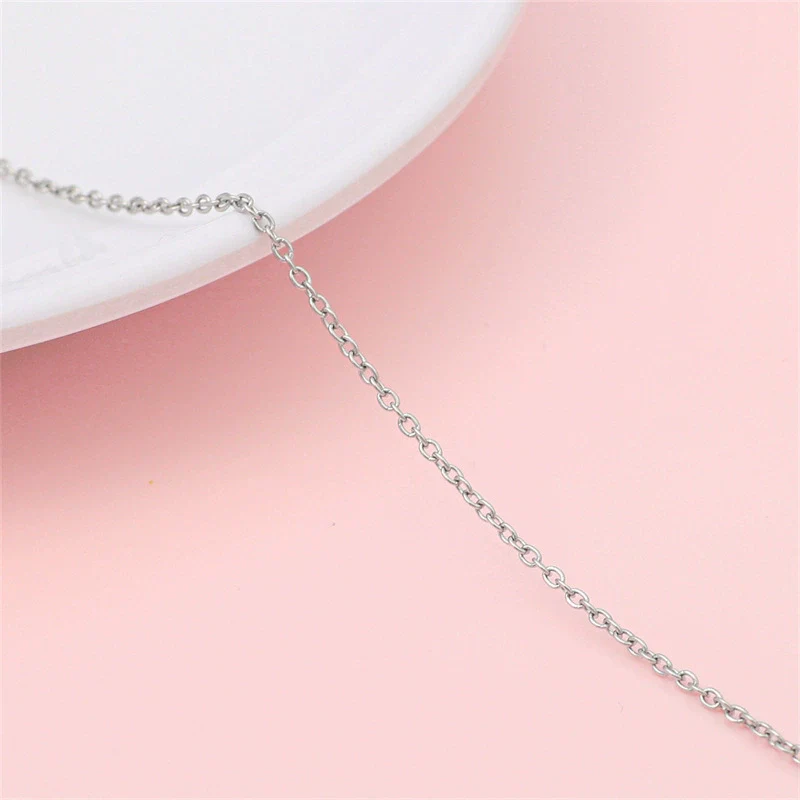 Hip Hop Stainless Steel Y2k Ancient Silver Diy Handmade Jewelry Chain Bracelet Necklace Accessories - Image 8