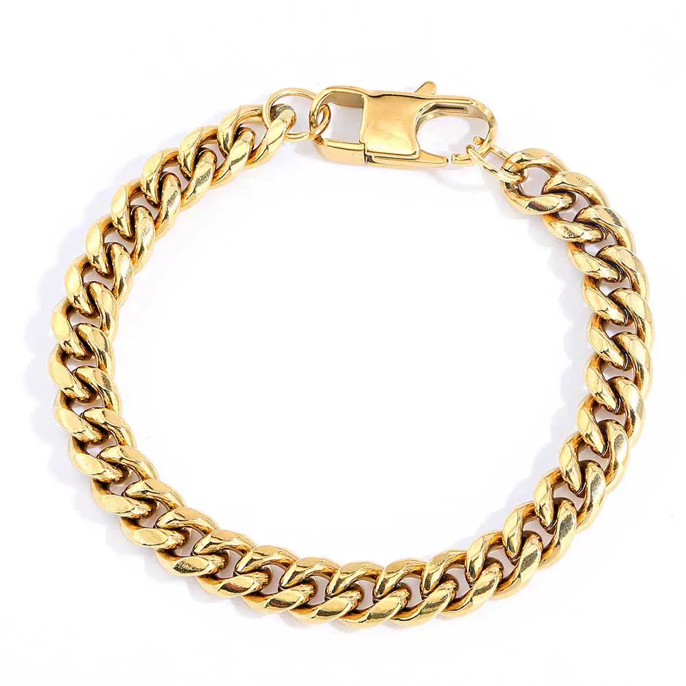 Hiphop Style Titanium Steel And Stainless Steel Geometric Pattern Round Bracelet Accessories - Image 5