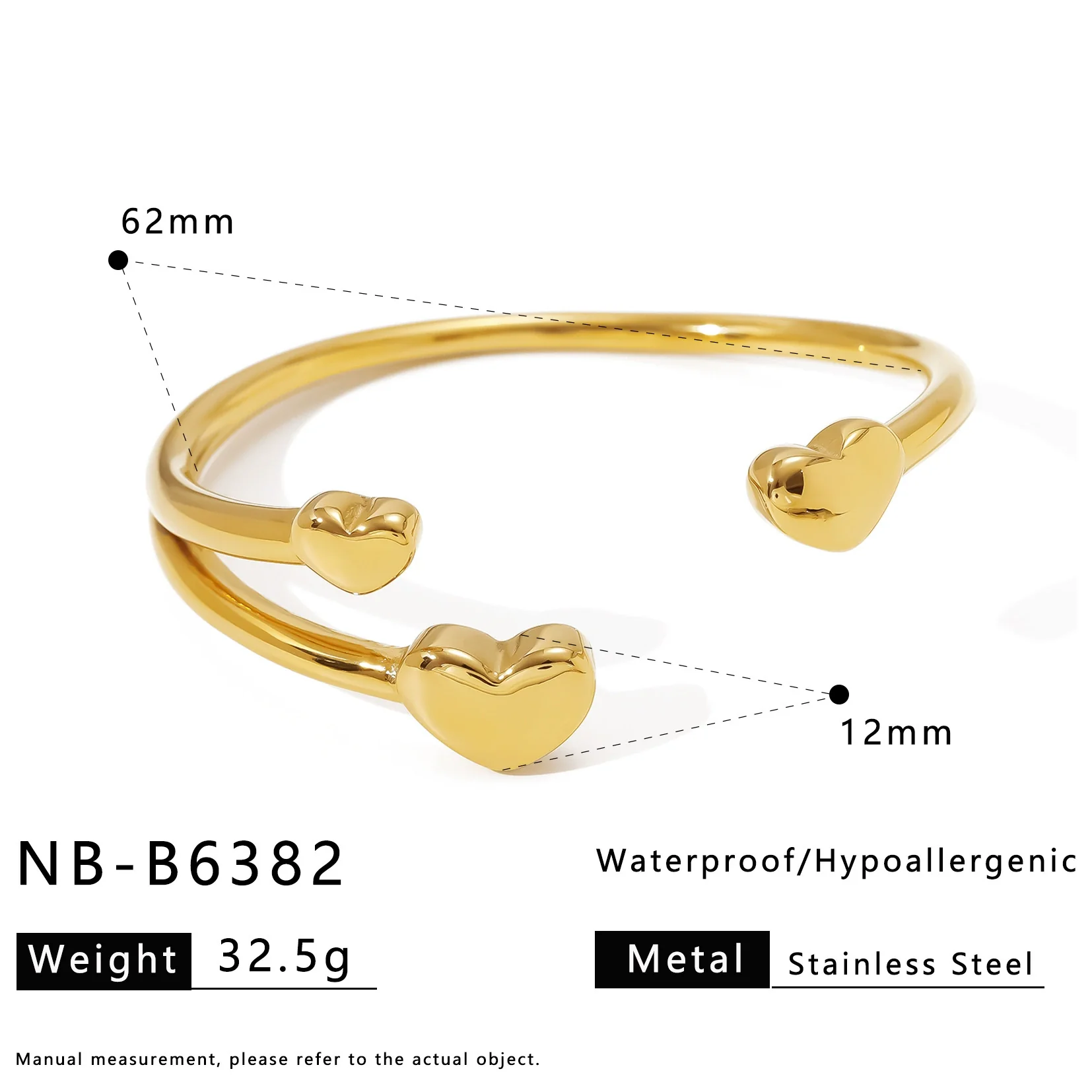 Hotselling Stainless Steel 18K Gold Electroplated Polished Bracelet With Geometric Knot Design - Image 8