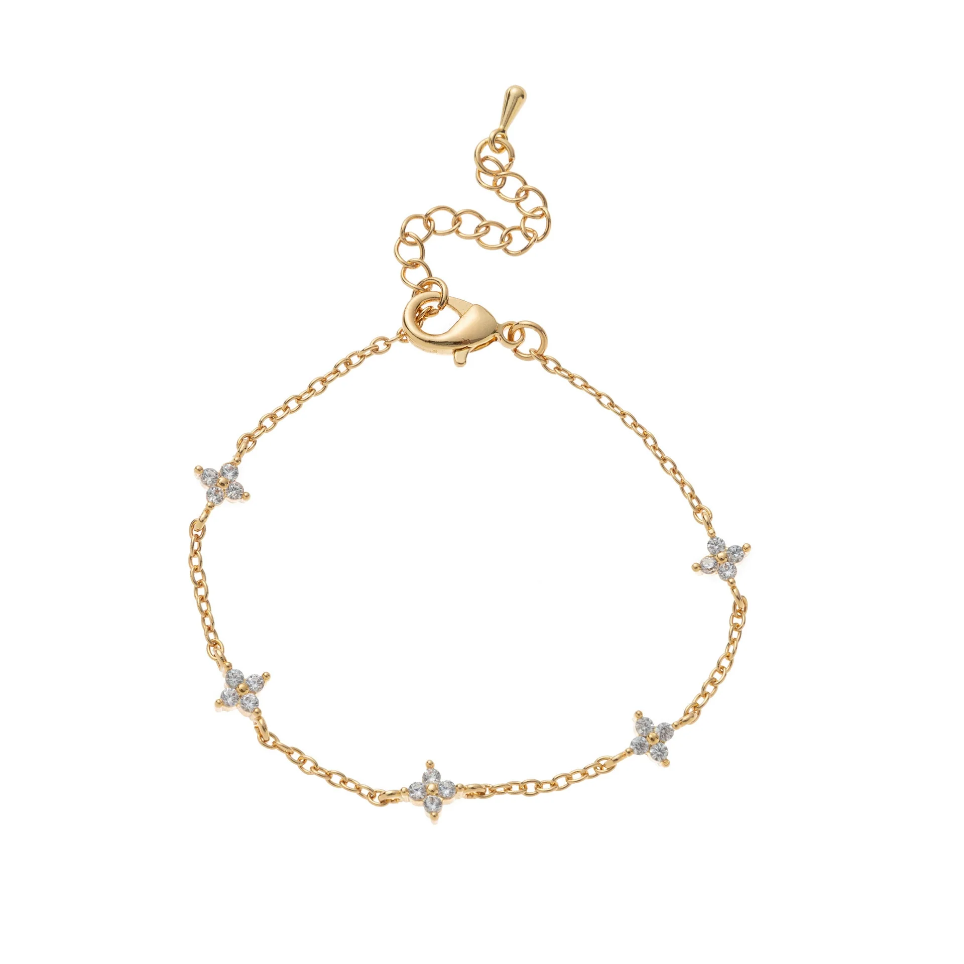 Ins Style Cute Sweet Heart Zircon Butterfly Diamond Bracelet For Women Made Of Copper And Plastic - Image 18