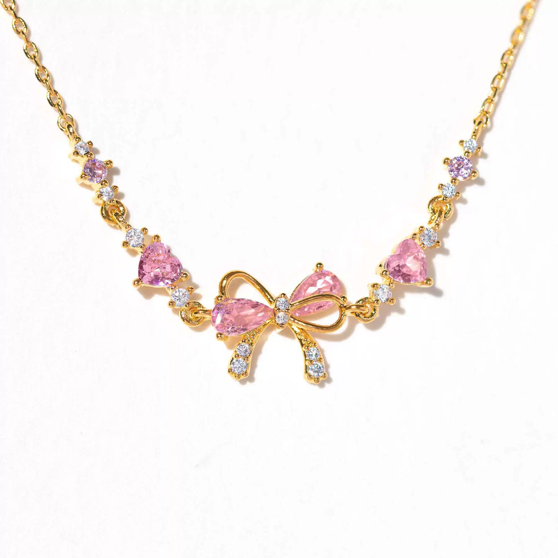 Ins Style Cute Sweet Heart Zircon Butterfly Diamond Bracelet For Women Made Of Copper And Plastic - Image 4