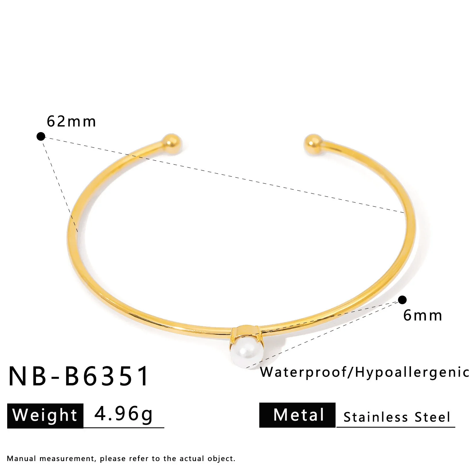 Ins Style Stainless Steel Bracelet With Diamonds And Colorful Zircons 18K Gold Plated - Image 13