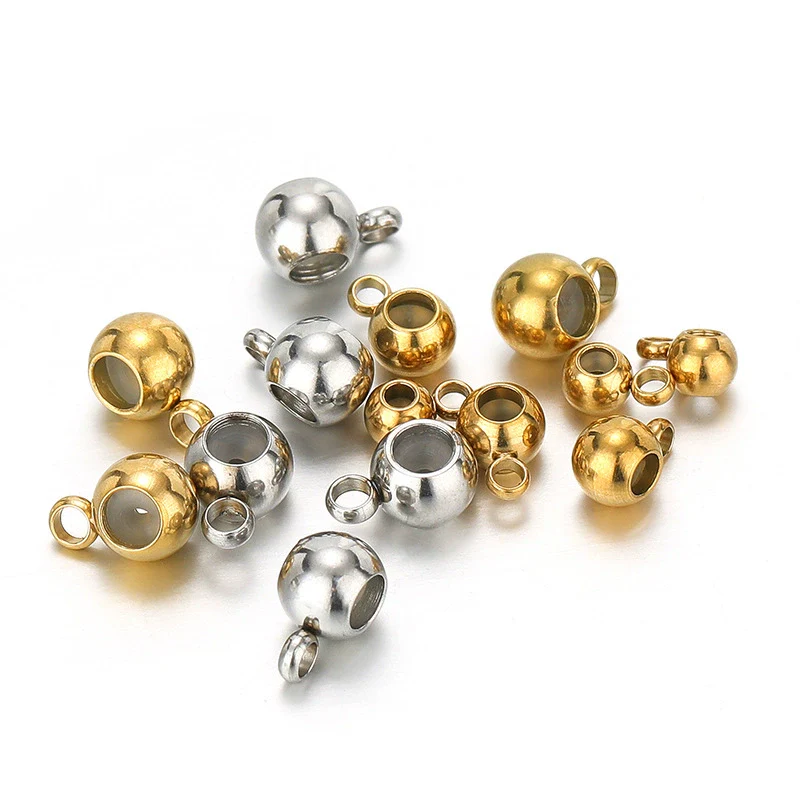 Jewelry Accessories Bracelet Necklace Made Of 18K Real Gold And Stainless Steel With Round Silicone Nonslip Adjustable Positioning Beads Electroplated And Handmade - Image 5