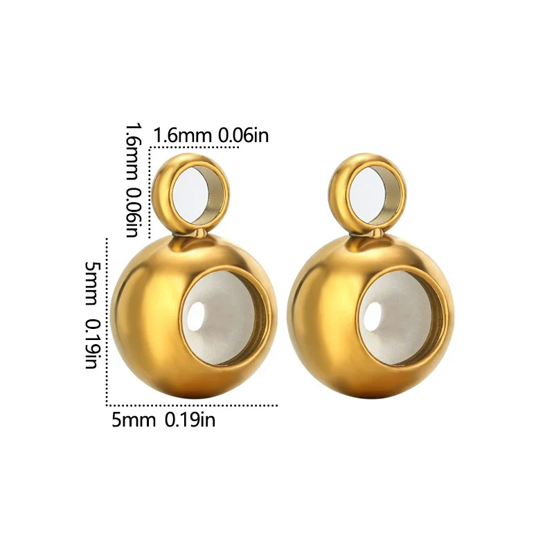 Jewelry Accessories Bracelet Necklace Made Of 18K Real Gold And Stainless Steel With Round Silicone Nonslip Adjustable Positioning Beads Electroplated And Handmade - Image 8