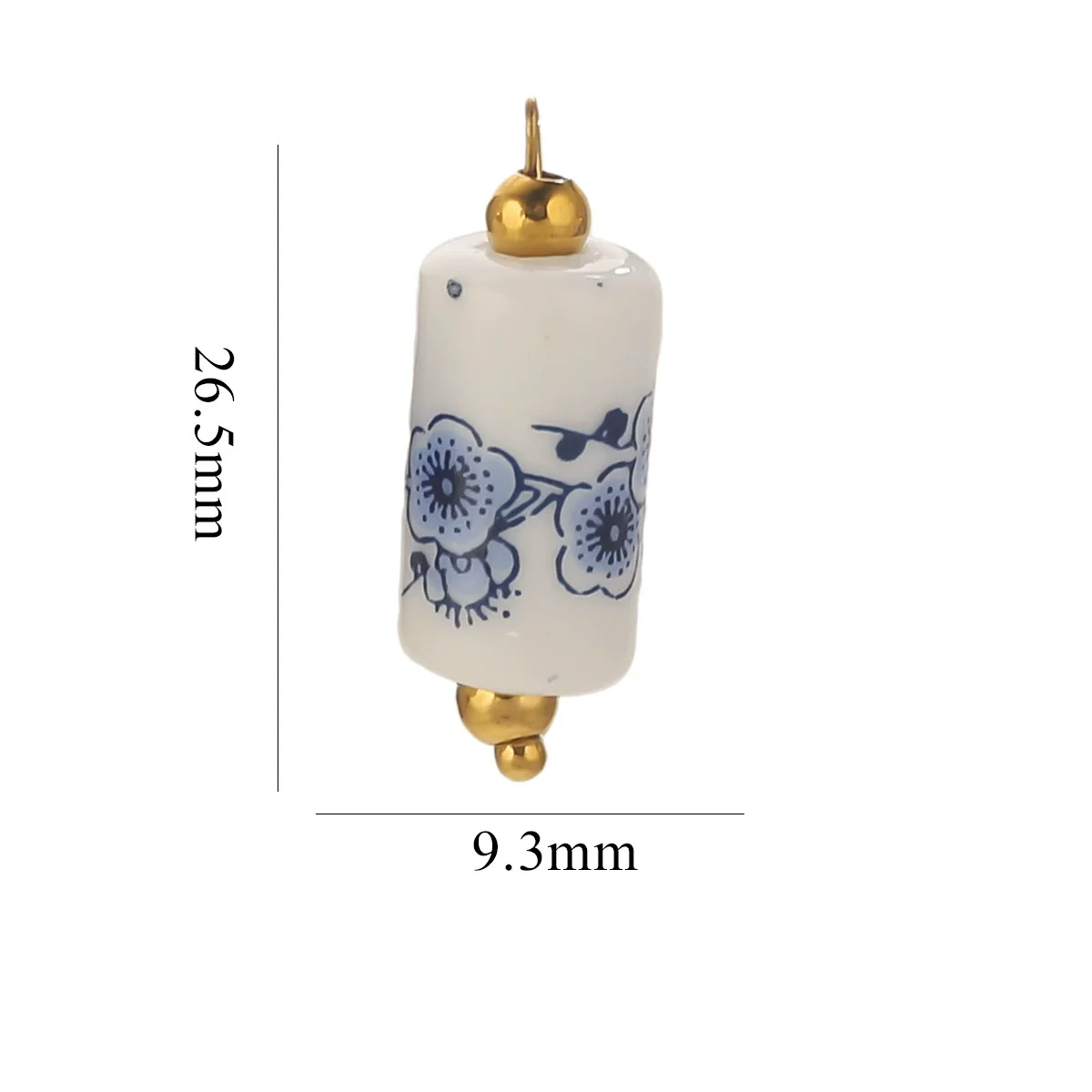 Jewelry Accessories Ceramic Pendant Stainless Steel Handmade Totem Curved Needle Earrings - Image 28