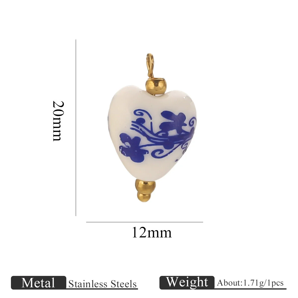 Jewelry Accessories Ceramic Pendant Stainless Steel Handmade Totem Curved Needle Earrings - Image 30