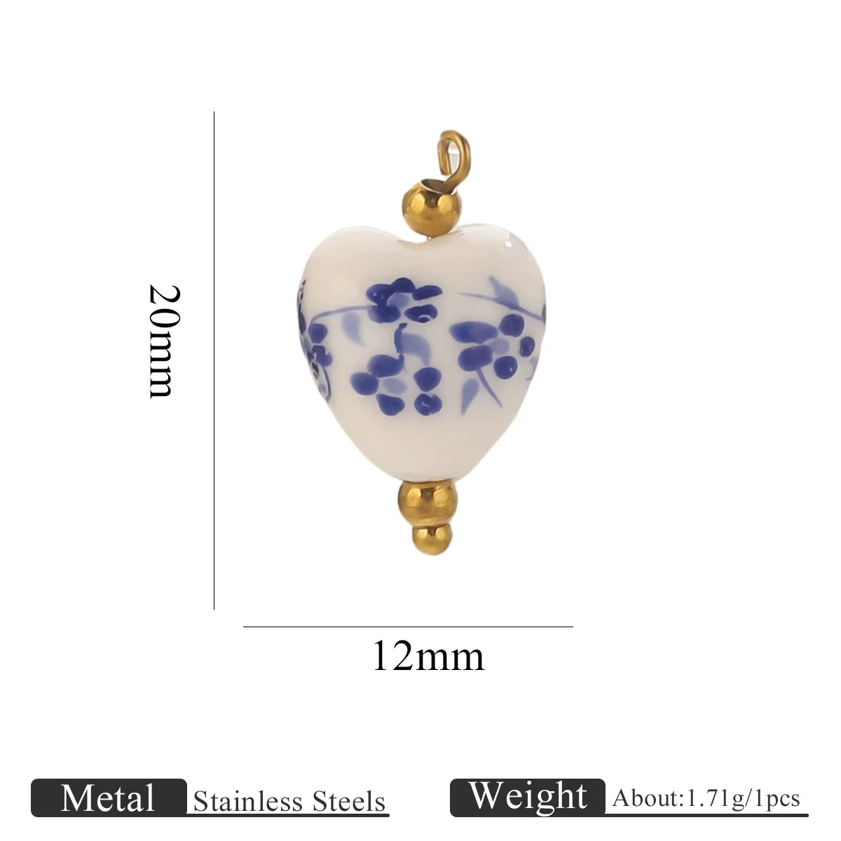 Jewelry Accessories Ceramic Pendant Stainless Steel Handmade Totem Curved Needle Earrings - Image 32