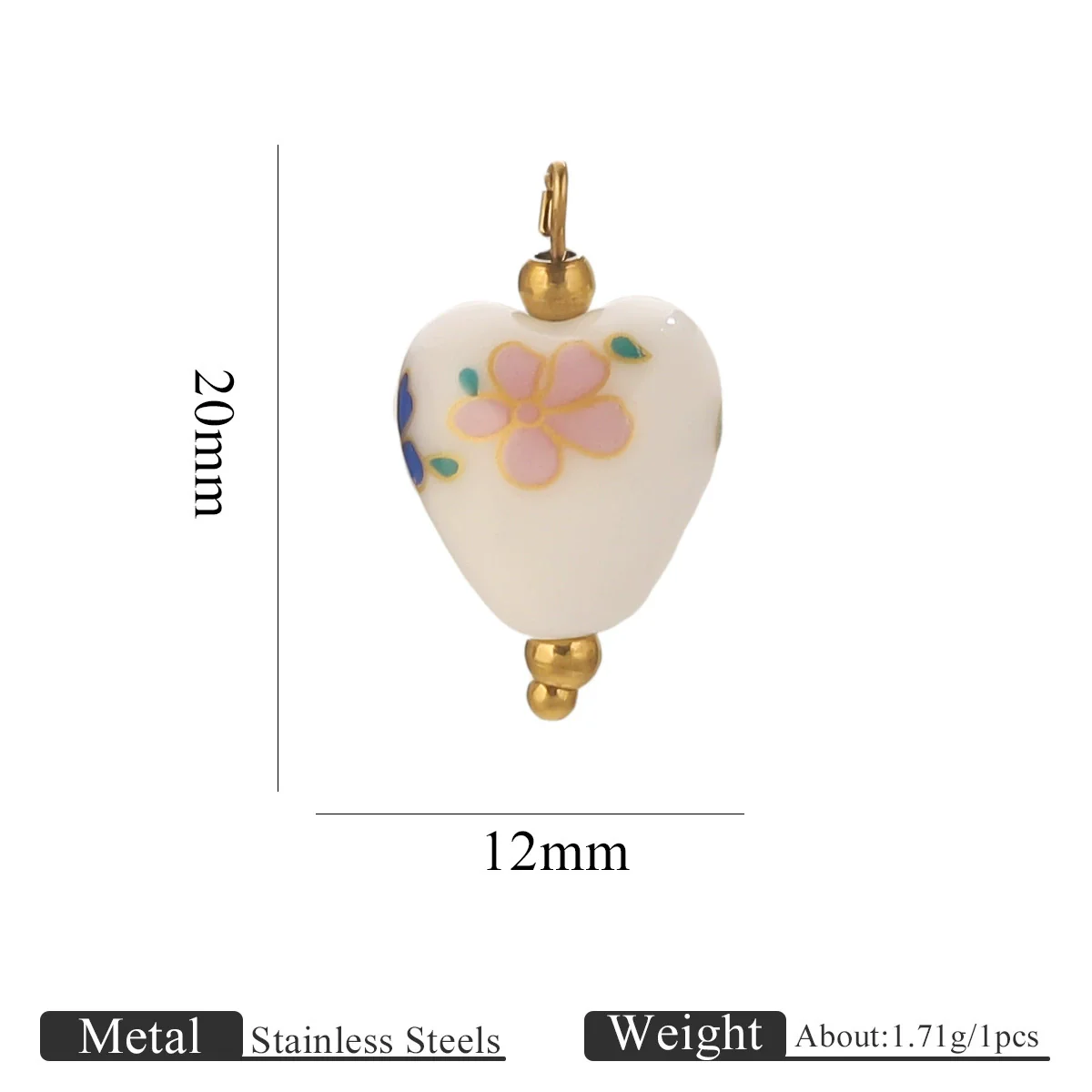 Jewelry Accessories Ceramic Pendant Stainless Steel Handmade Totem Curved Needle Earrings - Image 33