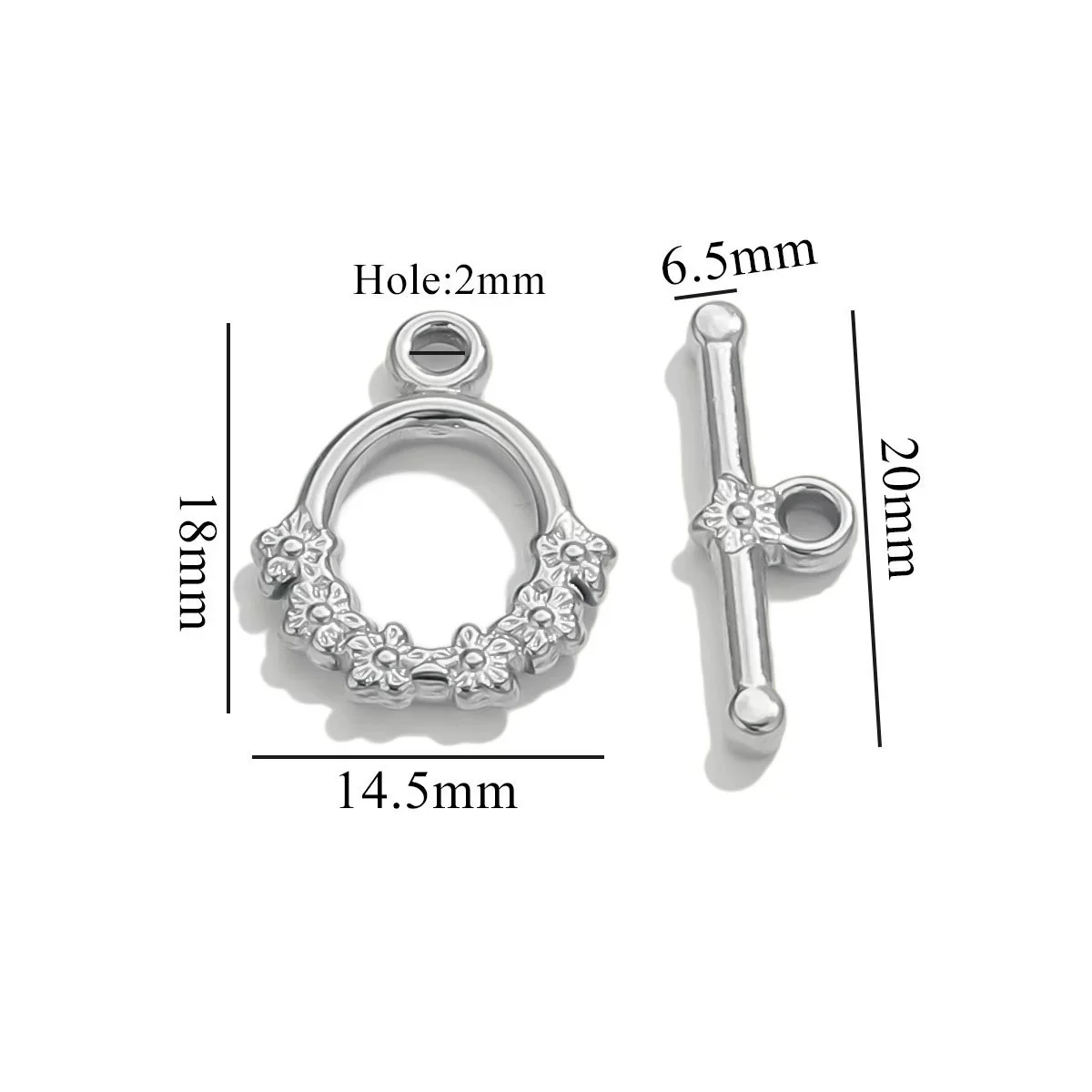 Jewelry Accessories Connection Buckle Stainless Steel Electroplating Gold Finishing - Image 11