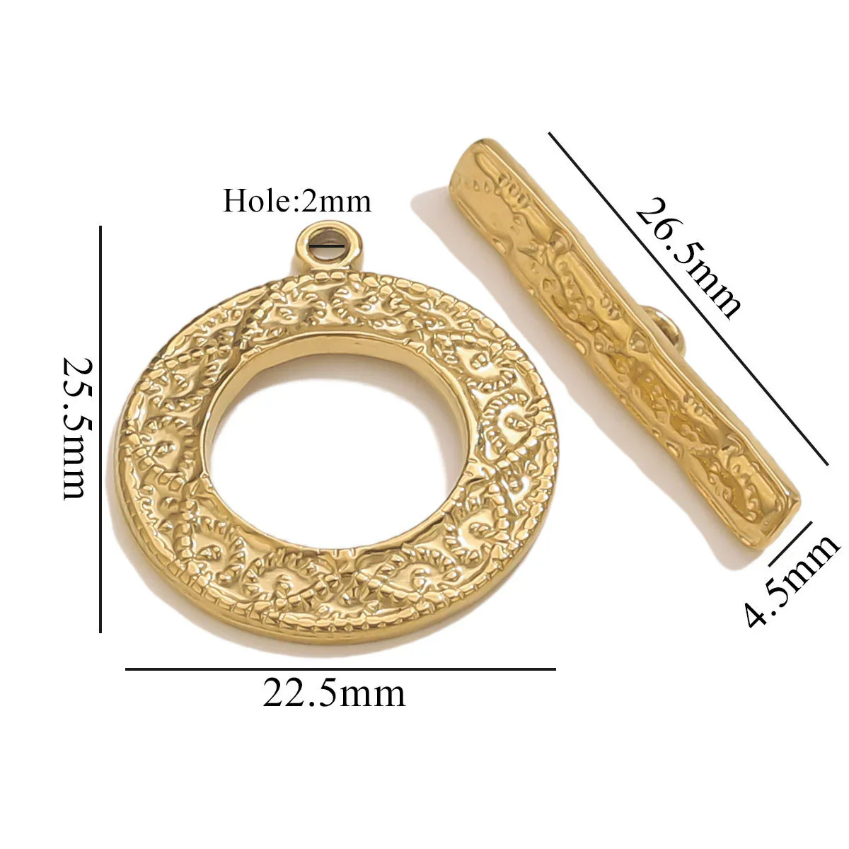 Jewelry Accessories Connection Buckle Stainless Steel Electroplating Gold Finishing - Image 21