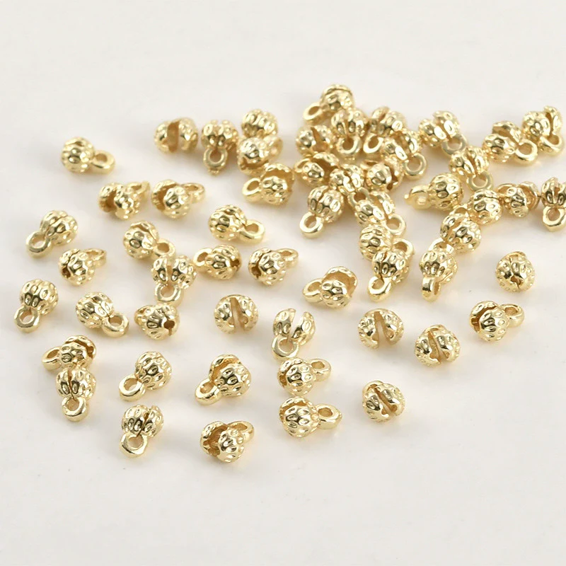 Jewelry Accessories Copper Beaded Diy Bracelet Necklace With Color Retention Bud Bag Buckle Opening Closing Clip Electroplated - Image 6
