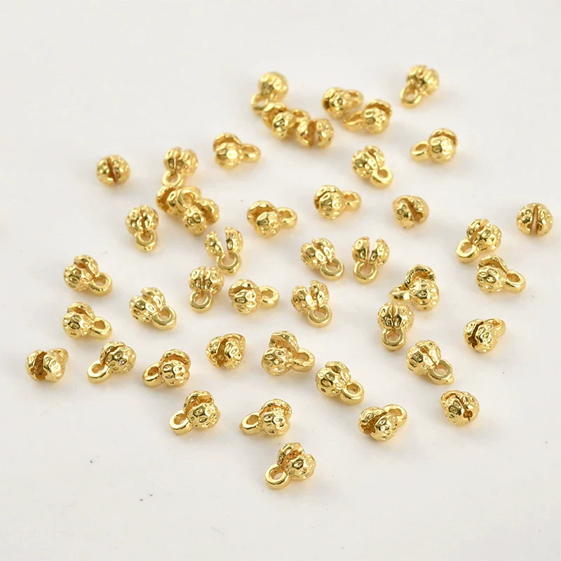 Jewelry Accessories Copper Beaded Diy Bracelet Necklace With Color Retention Bud Bag Buckle Opening Closing Clip Electroplated - Image 7
