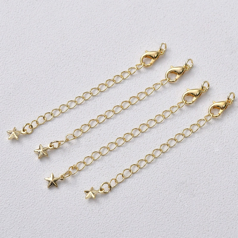 Jewelry Accessories Copper Chain Bracelet Necklace With 14K Gold Color Retention Lobster Clasp And Electroplating Treatment - Image 10