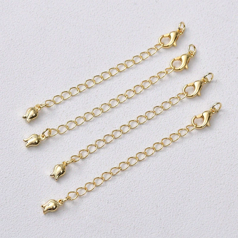 Jewelry Accessories Copper Chain Bracelet Necklace With 14K Gold Color Retention Lobster Clasp And Electroplating Treatment - Image 14