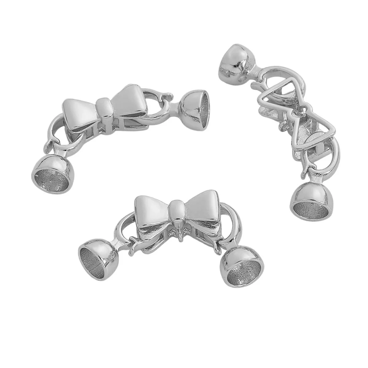 Jewelry Accessories Copper Goldplated Round Bow Tie With Universal Pearl Buckle Electroplating Handmade - Image 13