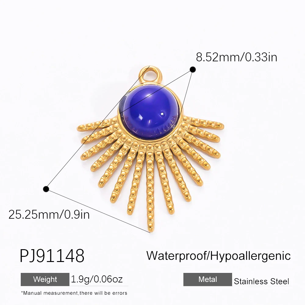 Jewelry Accessories Fashion Ol Style Titanium Steel And Stainless Steel Electroplated Devil's Eye Pendant Bracelet Necklace - Image 12