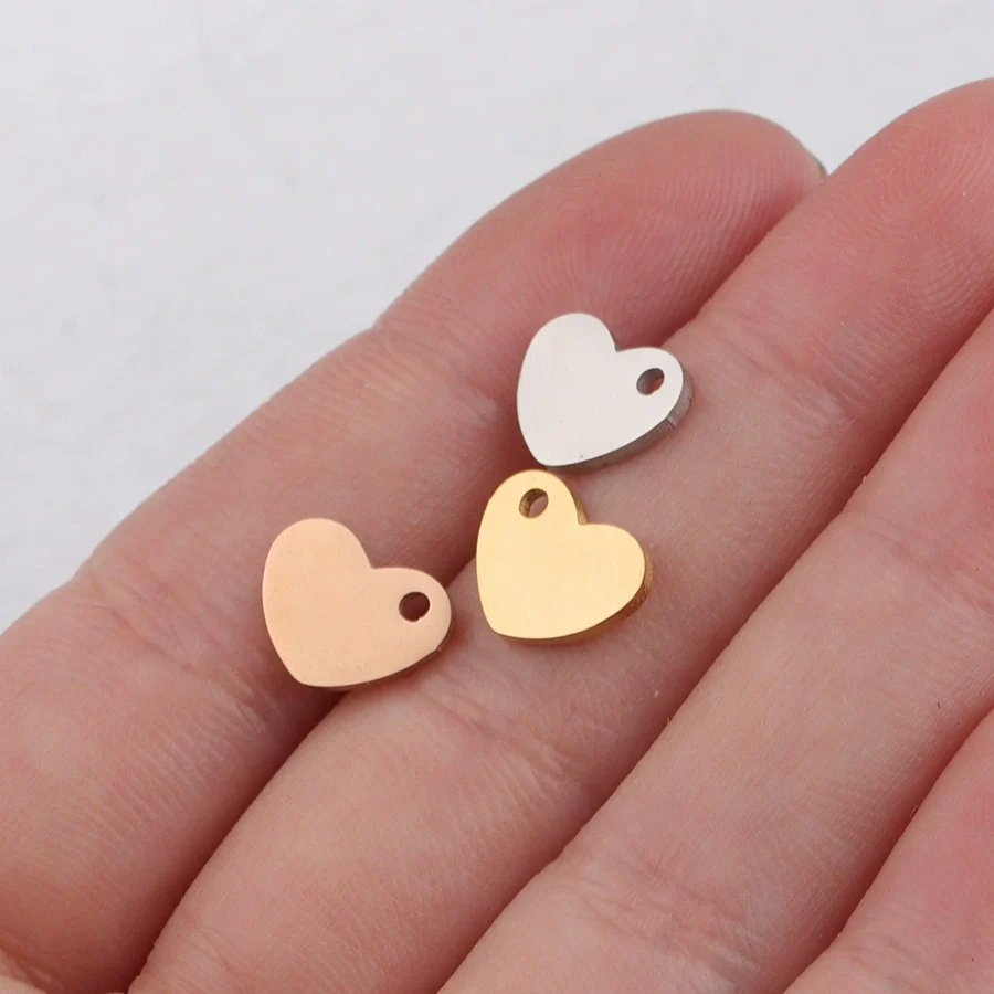 Jewelry Accessories Heart Pendant Stainless Steel Fine Polishing - Image 2