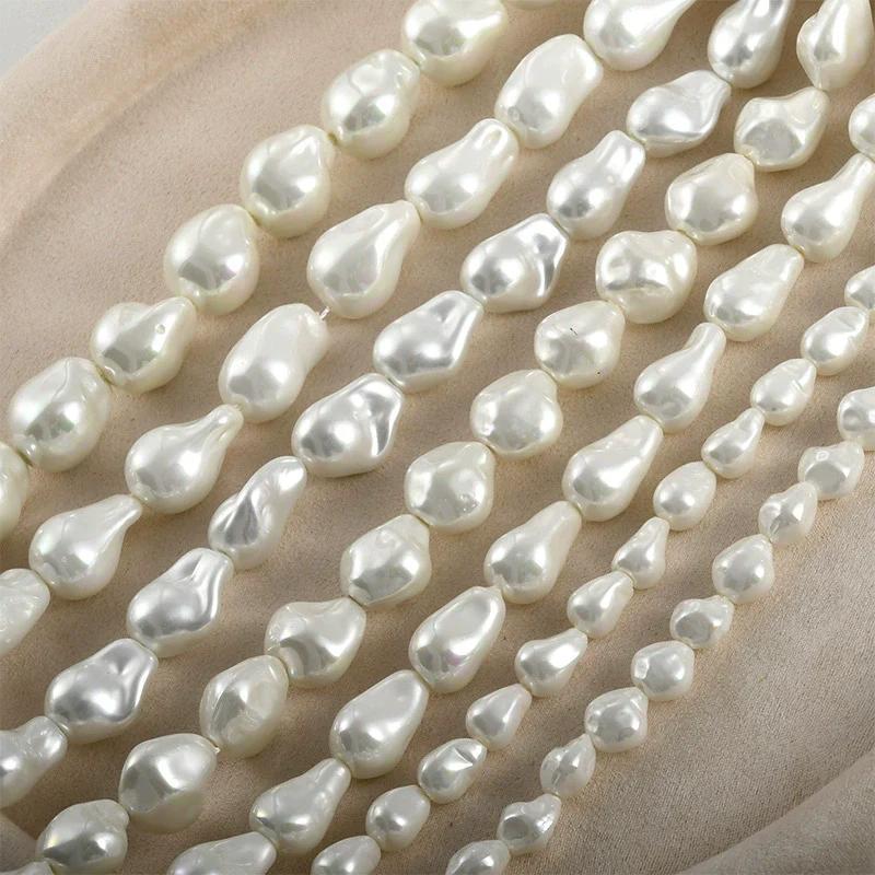Jewelry Accessories Materials Glass Glazed Imitation Baroque Pearls Irregular Specialshaped Electroplated Beads For Earrings Necklace Bracelet