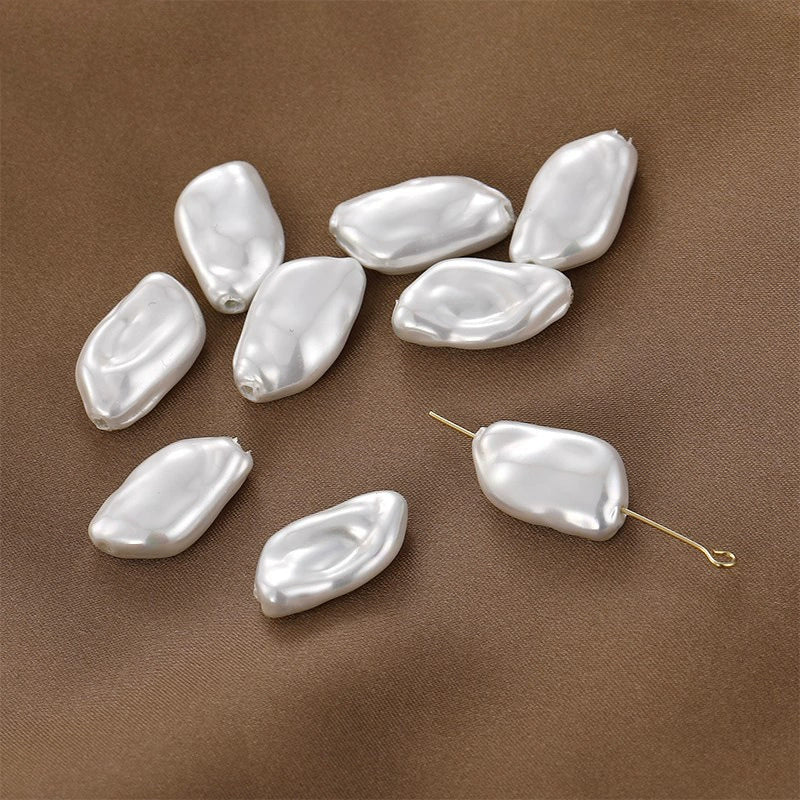 Jewelry Accessories Materials Glass Glazed Imitation Baroque Pearls Irregular Specialshaped Electroplated Beads For Earrings Necklace Bracelet - Image 11