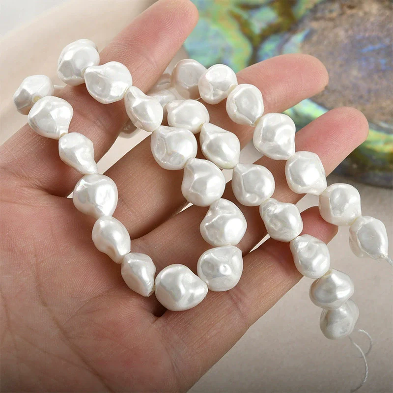 Jewelry Accessories Materials Glass Glazed Imitation Baroque Pearls Irregular Specialshaped Electroplated Beads For Earrings Necklace Bracelet - Image 2