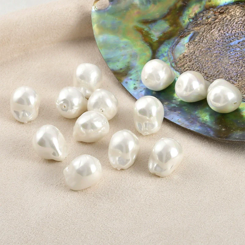 Jewelry Accessories Materials Glass Glazed Imitation Baroque Pearls Irregular Specialshaped Electroplated Beads For Earrings Necklace Bracelet - Image 9