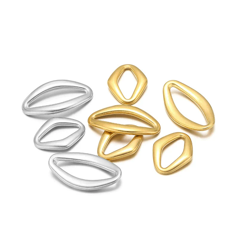 Jewelry Accessories Metal Oval Pendant Electroplating Ring Earrings Bracelet Necklace Accessories - Image 4