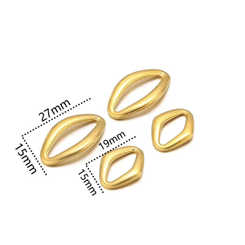 Jewelry Accessories Metal Oval Pendant Electroplating Ring Earrings Bracelet Necklace Accessories - Image 5