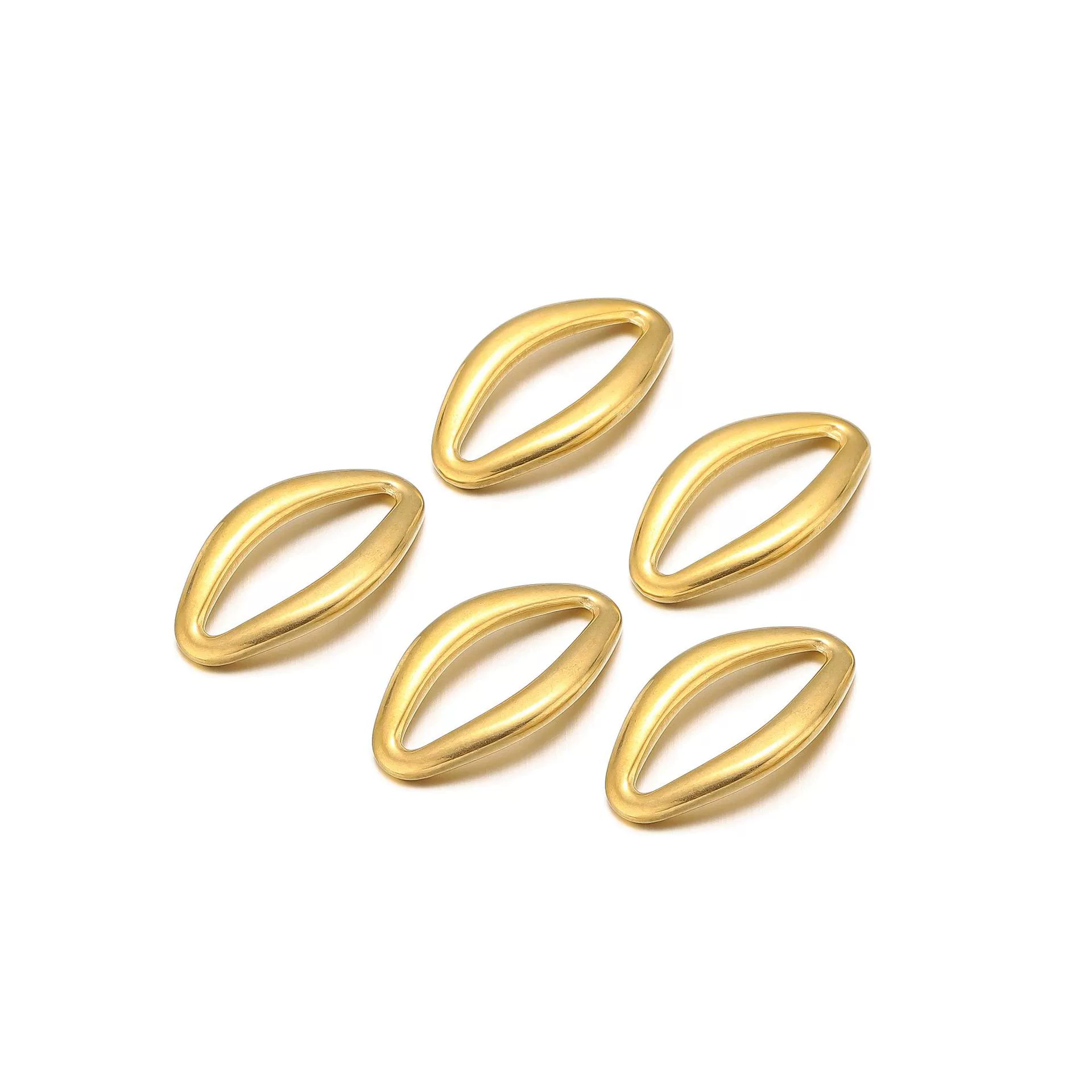 Jewelry Accessories Metal Oval Pendant Electroplating Ring Earrings Bracelet Necklace Accessories - Image 6