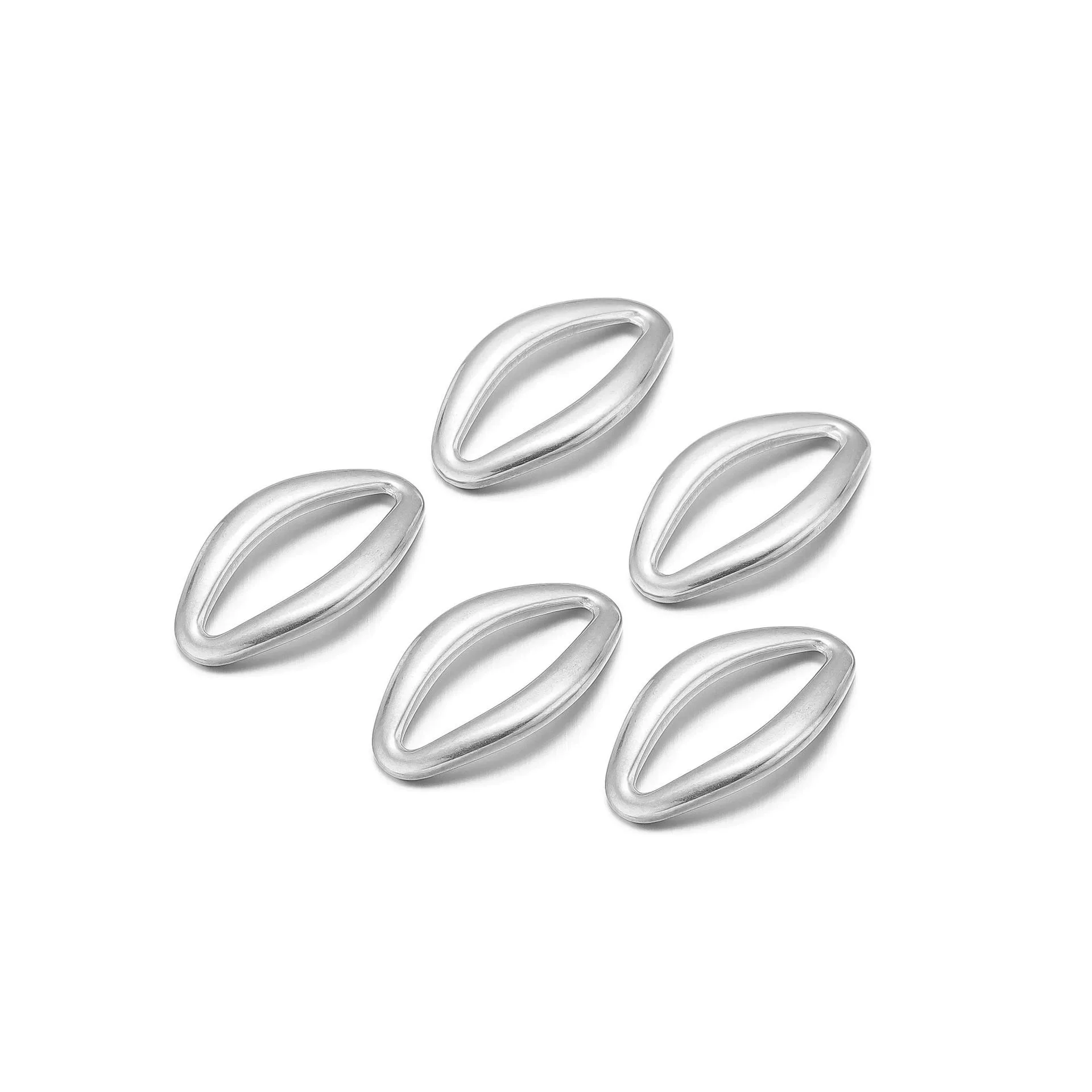 Jewelry Accessories Metal Oval Pendant Electroplating Ring Earrings Bracelet Necklace Accessories - Image 7