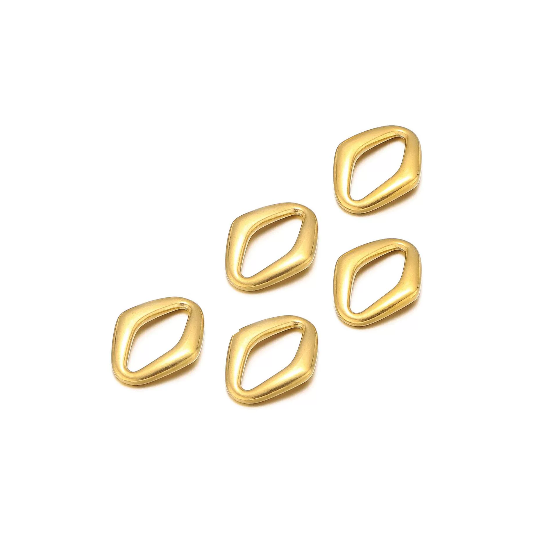 Jewelry Accessories Metal Oval Pendant Electroplating Ring Earrings Bracelet Necklace Accessories - Image 8