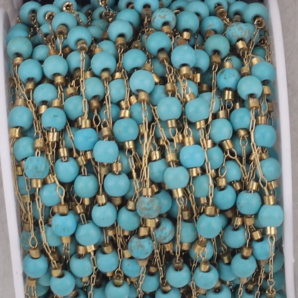 Jewelry Accessories Natural Stone Stainless Steel Chain With Vacuum Gold Plating Electroplating - Image 11