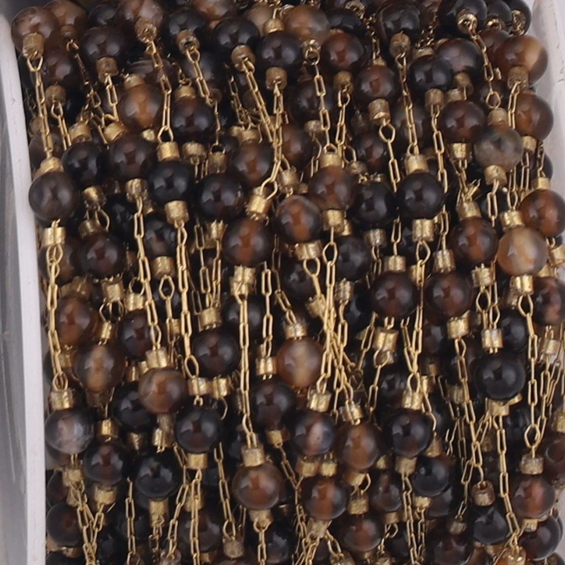 Jewelry Accessories Natural Stone Stainless Steel Chain With Vacuum Gold Plating Electroplating - Image 14
