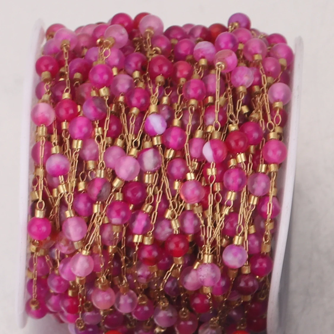 Jewelry Accessories Natural Stone Stainless Steel Chain With Vacuum Gold Plating Electroplating - Image 7