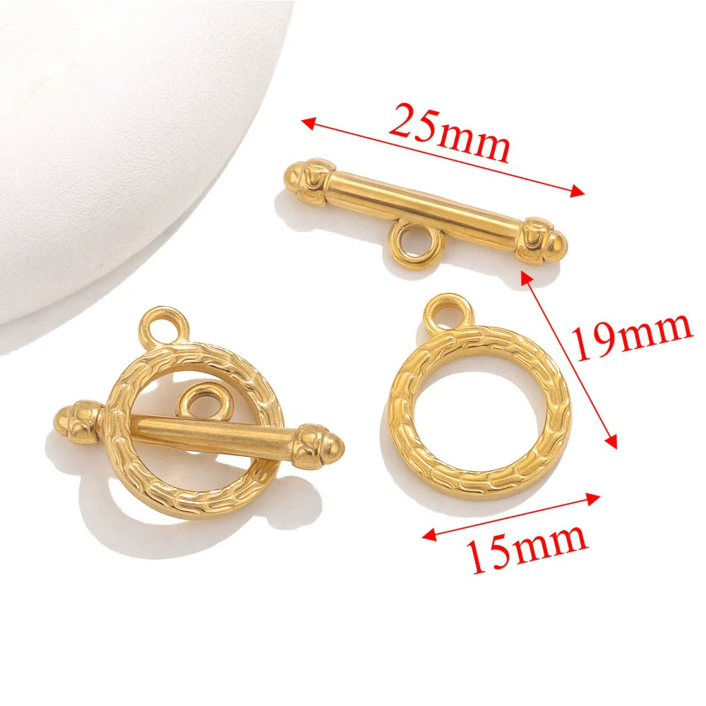 Jewelry Accessories Necklace And Bracelet Buckles Stainless Steel Electroplating Gold Finishing - Image 11